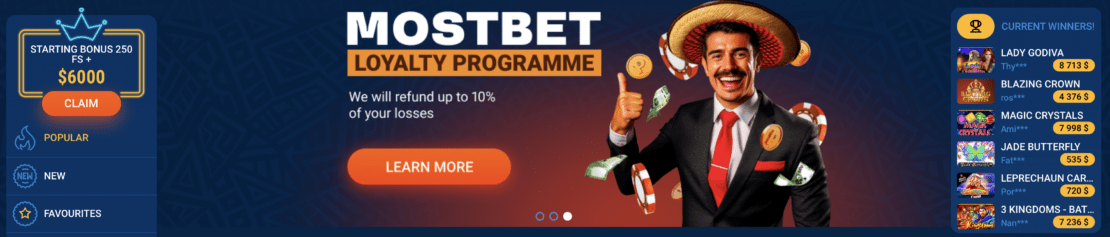 mostbet crypto casino